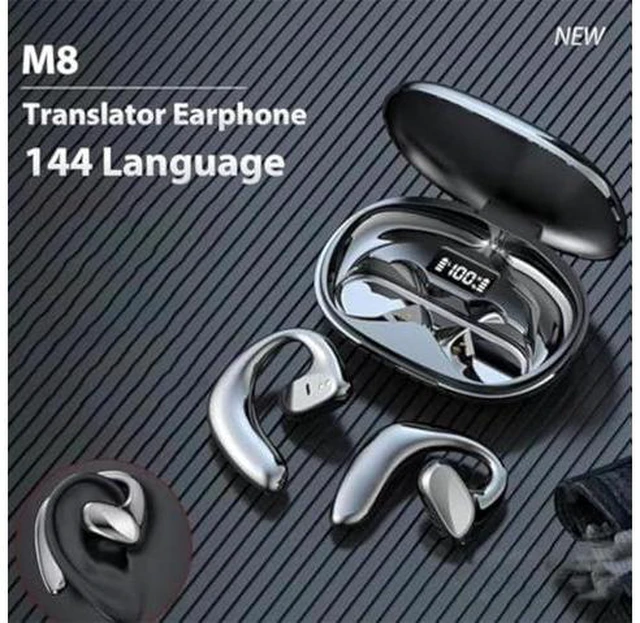 Alt view image 3 of 7 - Ailymur V2 Translator Earbuds, Ailymur V2 Language Translator Earbuds, 144 Languages & Accents Two-Way Translator Pods Real Time, Ai Translation Earbuds Real Time, High Accuracy Online Translation