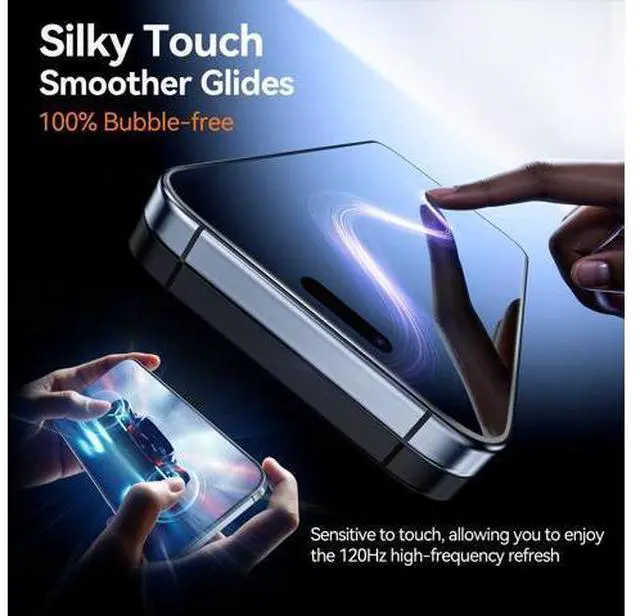 Alt view image 3 of 7 - Screen Protector Tempered Glass for iPhone 17 Air with Auto-Alignment Kit Auto Dust Resistance 9H+ Military Grade Shatterproof Glass Film HD Clear Case Friendly Full Edge Coverage 4 Pack