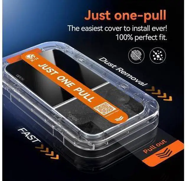 Alt view image 6 of 7 - Screen Protector Tempered Glass for iPhone 17 Air with Auto-Alignment Kit Auto Dust Resistance 9H+ Military Grade Shatterproof Glass Film HD Clear Case Friendly Full Edge Coverage 4 Pack