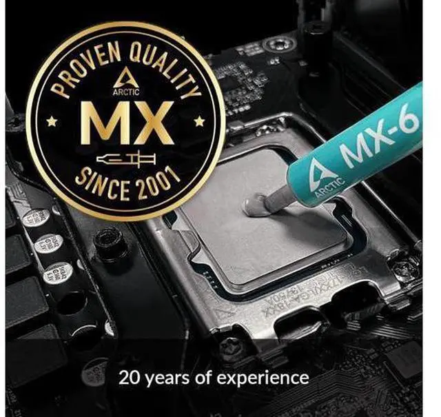 Alt view image 5 of 7 - ARCTIC MX-6 (4 g) - Ultimate Performance Thermal Paste for CPU, Consoles, Graphics Cards, laptops, Very high Thermal Conductivity, Long Durability, Non-Conductive, CPU Thermal Paste