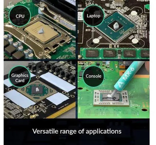 Alt view image 7 of 7 - ARCTIC MX-6 (4 g) - Ultimate Performance Thermal Paste for CPU, Consoles, Graphics Cards, laptops, Very high Thermal Conductivity, Long Durability, Non-Conductive, CPU Thermal Paste
