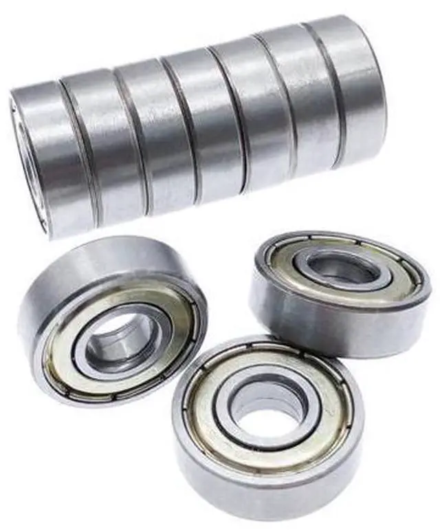 Main image of 10pcs Ball Bearing 608ZZ Double Shielded Miniature carbon steel Single Row Deep Groove 608 for fidget spinner 8*22*7mm