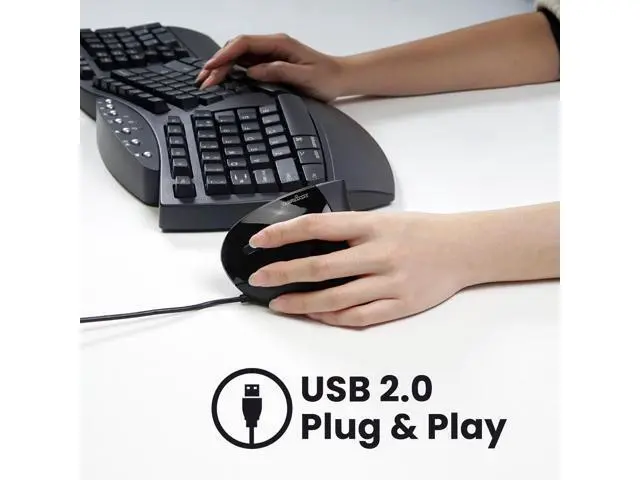 Alt view image 5 of 7 - PERIMICE-513L Wired Left Handed Vertical Ergonomic Mouse 1000/1600 DPI 6 Buttons