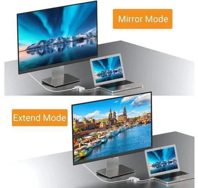 Alt view image 4 of 7 - Mini DisplayPort to HDMI VGA DVI Adapter, 4K Mini DP Thunderbolt 2 to DVI HDMI VAG Converter Compatible with 2015 MacBook Pro, 2015 iMac, 2018 Mac Mini and Before, Surface Pro 6/5/4/3/2/1 More
