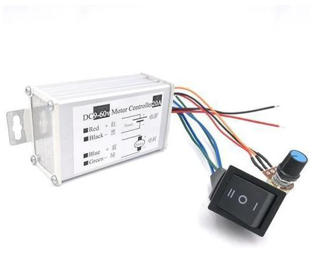 Main image of DC motor Speed Controller 20A 9-60V Reversible PWM Control Forward/Reverse Switch