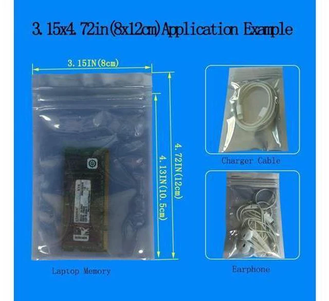 Alt view image 2 of 7 - Anti Static Bags ESD Bags 100pcs Mixed Sizes Antistatic Resealable Bags for 3.5 Hard Drive 2.5 Solid State Drive with Labels ESD Shielding Bags for Varieties of Electronic Device