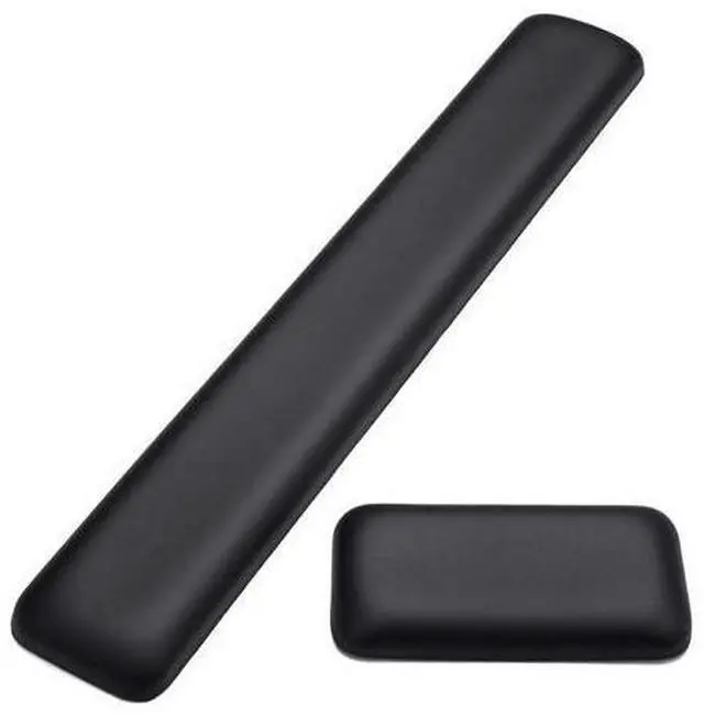 Main image of Leather-Gel Keyboard Wrist Rest And Mouse Wrist Rest Set, Ergonomic Wrist Support Mouse Pad Wrist Pad Relieve Wrist Pain For Full Size Gaming Keyboard And Mouse, Laptop, Computer, Home, Office