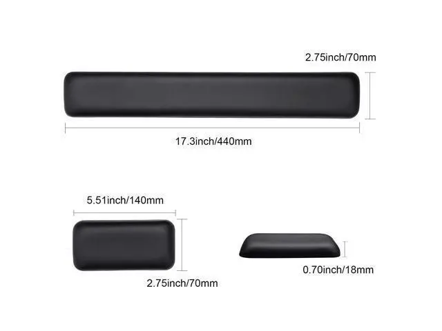 Alt view image 5 of 7 - Leather-Gel Keyboard Wrist Rest And Mouse Wrist Rest Set, Ergonomic Wrist Support Mouse Pad Wrist Pad Relieve Wrist Pain For Full Size Gaming Keyboard And Mouse, Laptop, Computer, Home, Office