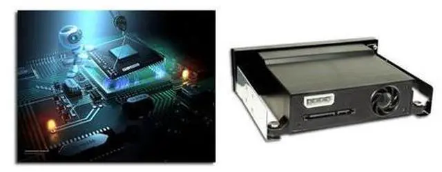 Alt view image 2 of 5 - 5.25 Inch Internal Tray-Less Bay SATA III Hard Drive Backplane Enclosure Hot Swap Mobile Rack for 2.5/3.5 inch HDD