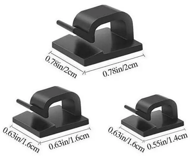 Alt view image 2 of 5 - Adhesive Cable Clips, Wire Clips,Car Cable Organizer,Cable Holder,Cable Wire Management,Cable Holder for Car,Office and Home(Included S Size M Size and L Size Cable Clips)