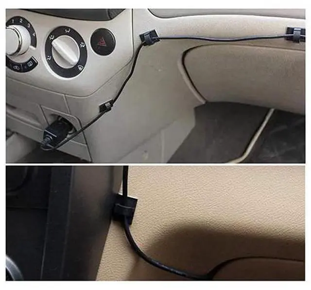Alt view image 4 of 5 - Adhesive Cable Clips, Wire Clips,Car Cable Organizer,Cable Holder,Cable Wire Management,Cable Holder for Car,Office and Home(Included S Size M Size and L Size Cable Clips)