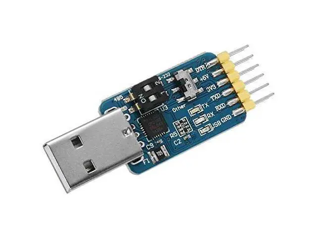 Alt view image 3 of 5 - CP2102 USB to TTL UART 232 485 Port Mutual Convert Adapter USB Serial Port Adapter 6 in One Multi-Functional USB Serial Debug Tool for Windows Wince Linux Mac 32 64