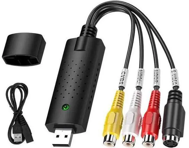 Main image of WISDUM USB Video Capture Converter, Digitize and Edit Video, VCR VHS to DVD, Analog Video to Digital PC for Windows 7 8 10