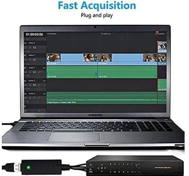 Alt view image 6 of 7 - WISDUM USB Video Capture Converter, Digitize and Edit Video, VCR VHS to DVD, Analog Video to Digital PC for Windows 7 8 10