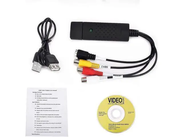 Alt view image 7 of 7 - WISDUM USB Video Capture Converter, Digitize and Edit Video, VCR VHS to DVD, Analog Video to Digital PC for Windows 7 8 10