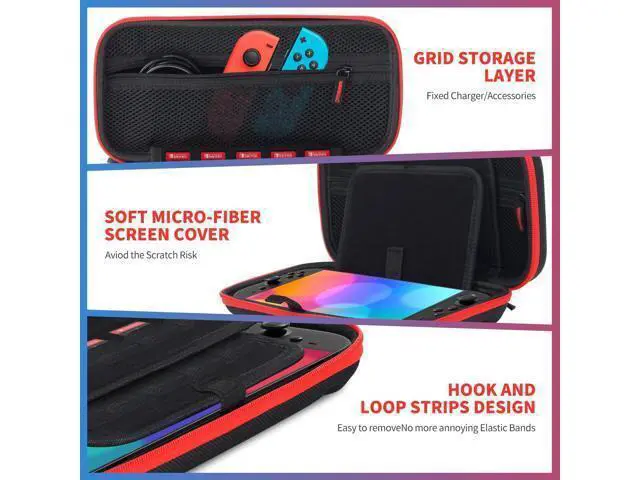 Alt view image 3 of 7 - Carrying Case for Nintendo Switch 2 (2025) with 20 Games Cartridges, Scratch-Resistant & Strong Protection for Switch 2 Case, Protective Hard Shell Travel Bag Screen Protector Included