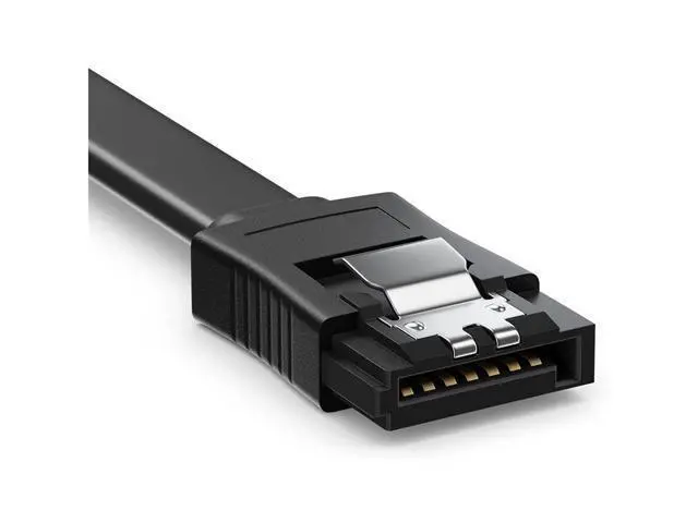 Alt view image 4 of 7 - isptewhie SATA Cable III 3 Pack SATA Cable III 6Gbps Straight HDD SDD Data Cable with Locking Latch 15.7 Inch 40cm Compatible for SATA HDD SSD CD Driver CD Writer - Black