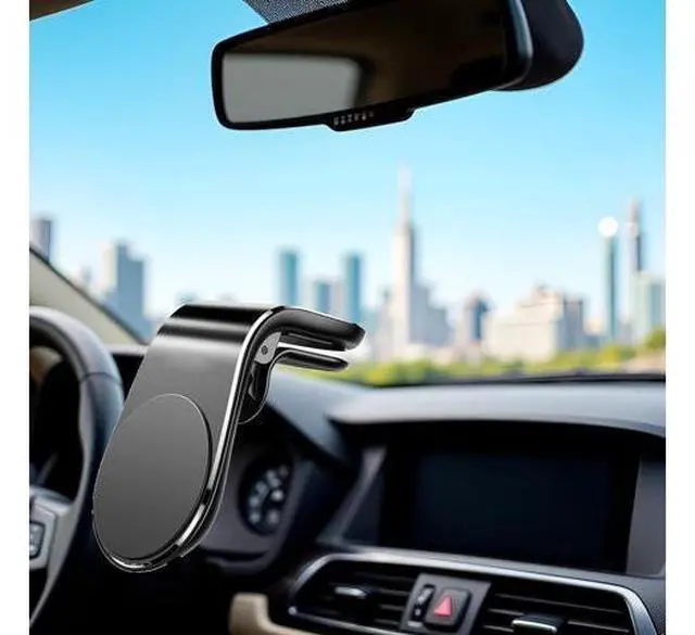 Alt view image 6 of 7 - 1Pc Black Universal Phone Holder Clip Car Air Vent Magnetic Mount Bracket for GPS Suporte Celular Car Phone Vent Clip Phone Holder Cell Phone Automobile Cradles Automobile Accessories