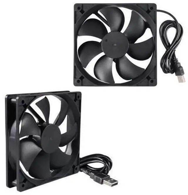Main image of 2PACK 120mm 5V USB Computer PC Fan, 120mm Fan 5V USB Brushless 12025 120x25mm for Cooling PC Computer Case CPU Coolers Radiators