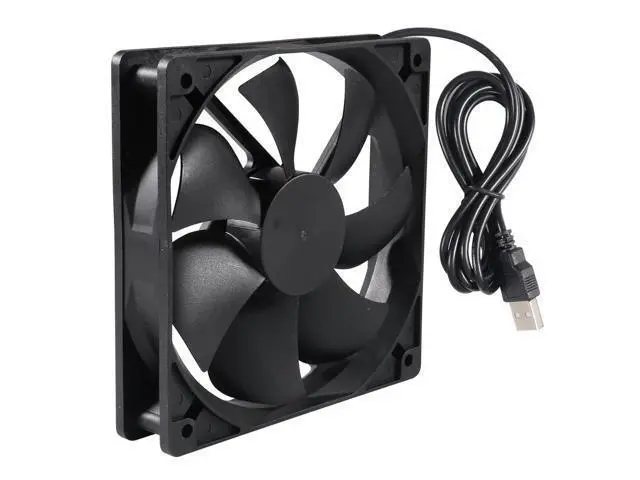 Alt view image 3 of 6 - 2PACK 120mm 5V USB Computer PC Fan, 120mm Fan 5V USB Brushless 12025 120x25mm for Cooling PC Computer Case CPU Coolers Radiators