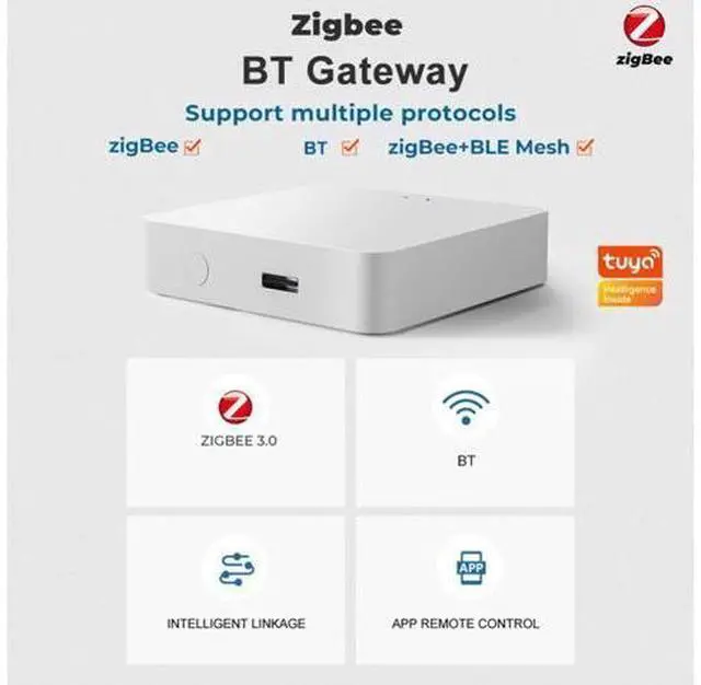 Main image of Wireless Gateway Zigbee Multi-mode Gateway Smart Home App Control Bluetooth-compatible Automation Intelligent Home System