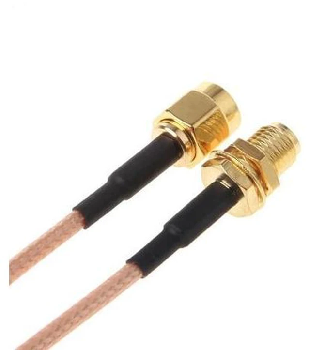 Alt view image 2 of 4 - 50cm RG316 Cable SMA Male Plug To SMA Female Jumper Pigtail 20" FPV Wire Co 50cm RG316 Cable SMA Male Plug To SMA Female Jumper Pigtail 20" FPV Wire Co