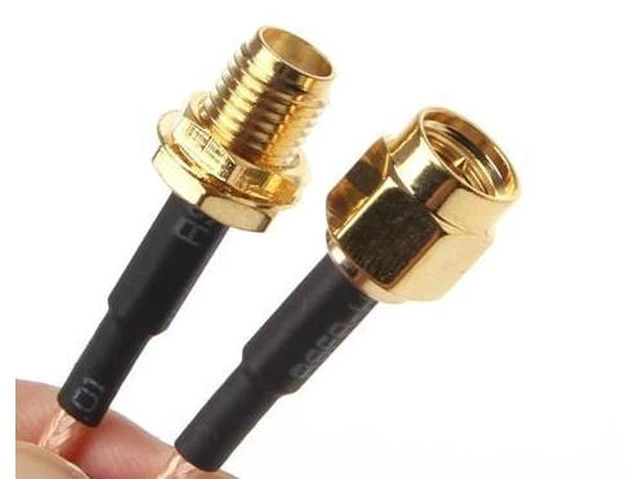 Alt view image 3 of 4 - 50cm RG316 Cable SMA Male Plug To SMA Female Jumper Pigtail 20" FPV Wire Co 50cm RG316 Cable SMA Male Plug To SMA Female Jumper Pigtail 20" FPV Wire Co