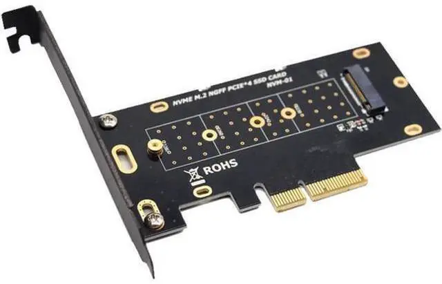Alt view image 2 of 5 - M.2 NVME SSD to PCIe x4 Card Converter,2230,2242,2260,2280 NVM Express PCI-e Adapter request x4,x8,x16 Slot w/PCI Cover Mounting Bracket