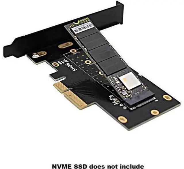 Alt view image 4 of 5 - M.2 NVME SSD to PCIe x4 Card Converter,2230,2242,2260,2280 NVM Express PCI-e Adapter request x4,x8,x16 Slot w/PCI Cover Mounting Bracket