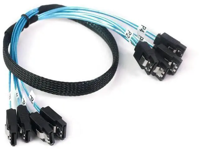 Main image of DIXSG SATA-III Cable:0.5M, 4Pcs/Set Thin SATA 6Gbps HDD SSD Data-Cable Bundled Replacement for Server Bitcoin Computer SSD HDD CD DVD Drives Raid(1.6FT)