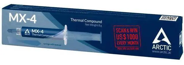 Alt view image 4 of 7 - MX-4 (incl. Spatula 8 g) - Premium Performance Thermal Paste for all processors (CPU GPU - PC PS4 XBOX) very high thermal conductivity long durability safe application non-conductive