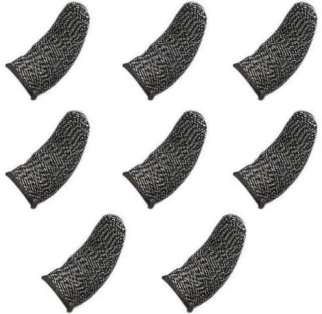 Main image of Finger Sleeves For Gaming Mobile Game Contact Screen Finger Cot Smooth Thin Anti-Sweat For PUBG Mobile Games(8 Pcs)