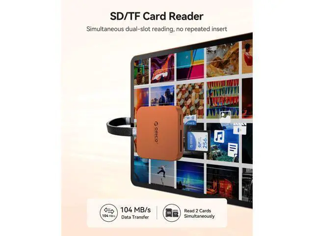 Alt view image 4 of 7 - Ultra-Thin Magnetic SD Card Reader for iPhone 17/16/15 Series/iPad/MacBook, USB C Camera Adapter with SD/TF 3.0 Solt, 100W PD Pass-Through
