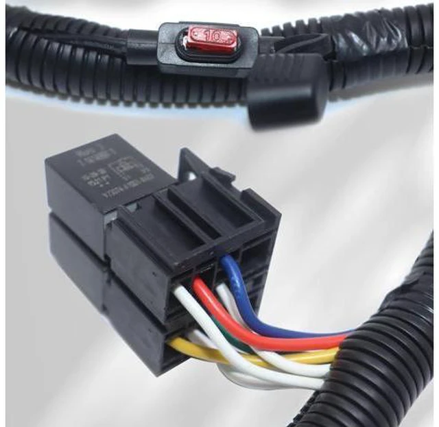 Alt view image 6 of 7 - CARROFIX Custom-Fit Vheicle Wiring Kit with 4 Way Flat Trailer Connector for 2012-2015 Honda Pilot with Factory Tow Package