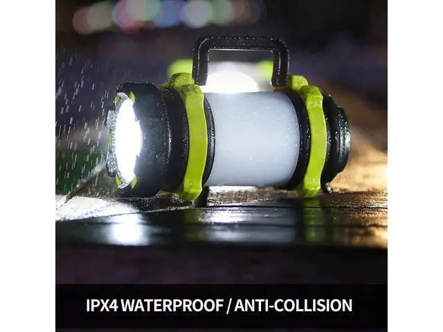 Alt view image 6 of 7 - Rechargeable Flashlight, 6 Modes Camping Flashlight LED Camping Lantern for Power Outage, Flashlight for Home, Emergency, Green