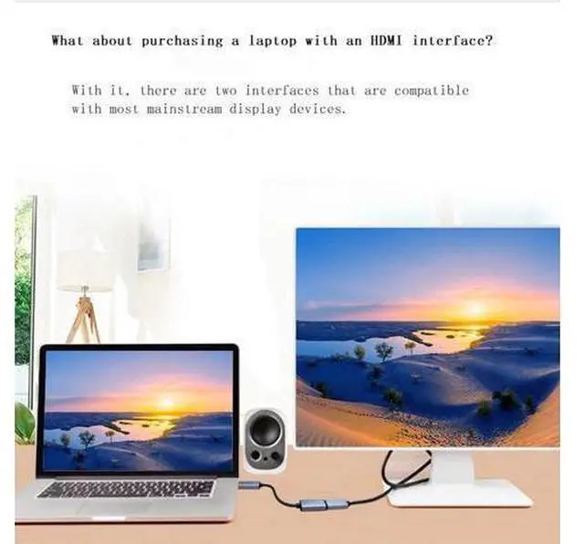 Alt view image 7 of 7 - HDMI to DisplayPort Adapter 4K@60Hz High Speed HDMI Male to DP Female Converter Cable Compatible for PC Graphics Card Laptop Mini NS PS5/4 Xbox One/360