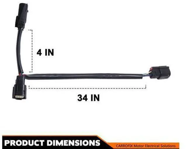 Alt view image 7 of 7 - CARROFIX Replacement CD-TP-QD-14 Dynamics Quick Disconnect Wiring Harness for 2014-2023 Harley Davidson Touring NTP-CB01