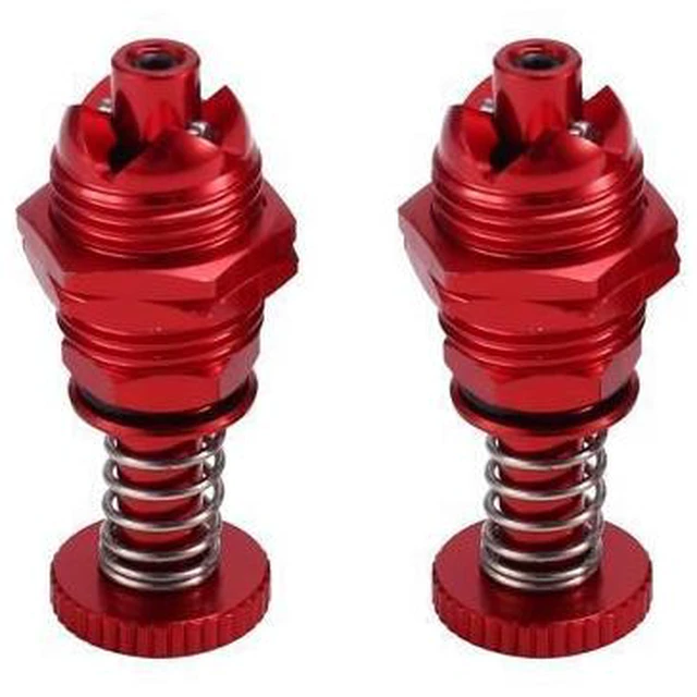 Main image of 2Pcs 35mm Height Push Butto Hatch Cabin Spring Cover Lock for RC Boat Ship Body Shell Spare Parts Red