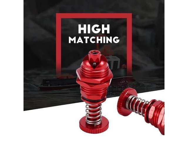 Alt view image 7 of 7 - 2Pcs 35mm Height Push Butto Hatch Cabin Spring Cover Lock for RC Boat Ship Body Shell Spare Parts Red