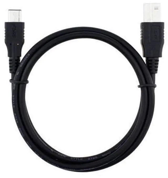 Main image of USB-C USB 3.1 Type C Male Connector to USB Standard B Male Data Cable for Apple Laptop & Laptop Black