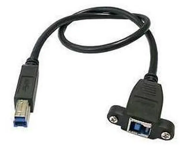 Main image of Super Speed USB 3.0 Back Panel Mount Female to Male B Type Extension Cable 0.5M