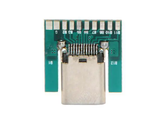 Alt view image 2 of 5 - USB 3.1 Type C Female Socket Connector Plug SMT Type With PC Board DIY 24pin