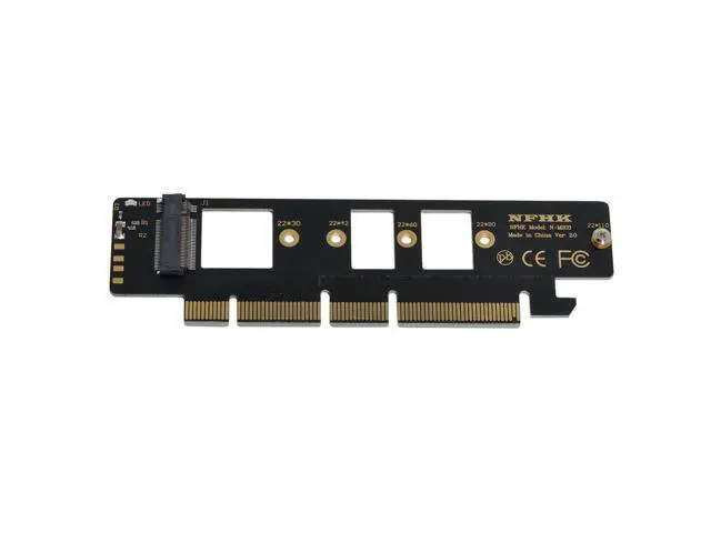 Alt view image 3 of 5 - M.2 M-key NVME AHCI NGFF SSD to PCI-E 3.0 16x 4x Adapter for 110mm 80mm SSD
