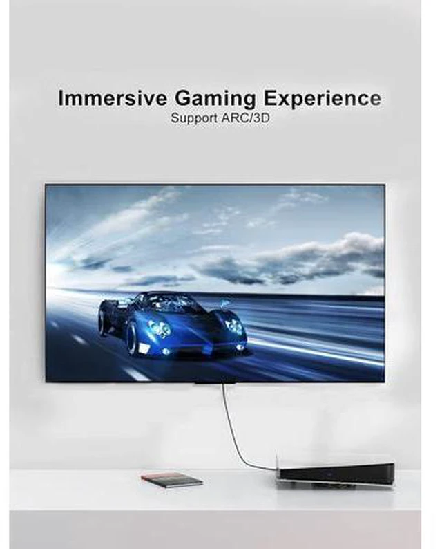 Alt view image 4 of 6 - 3ft 4K HDMI Cable - Right Angle 90 Degree, Male to Male Cable for Ultra HD 4K@60Hz, 3D Video - 2-Year Warranty