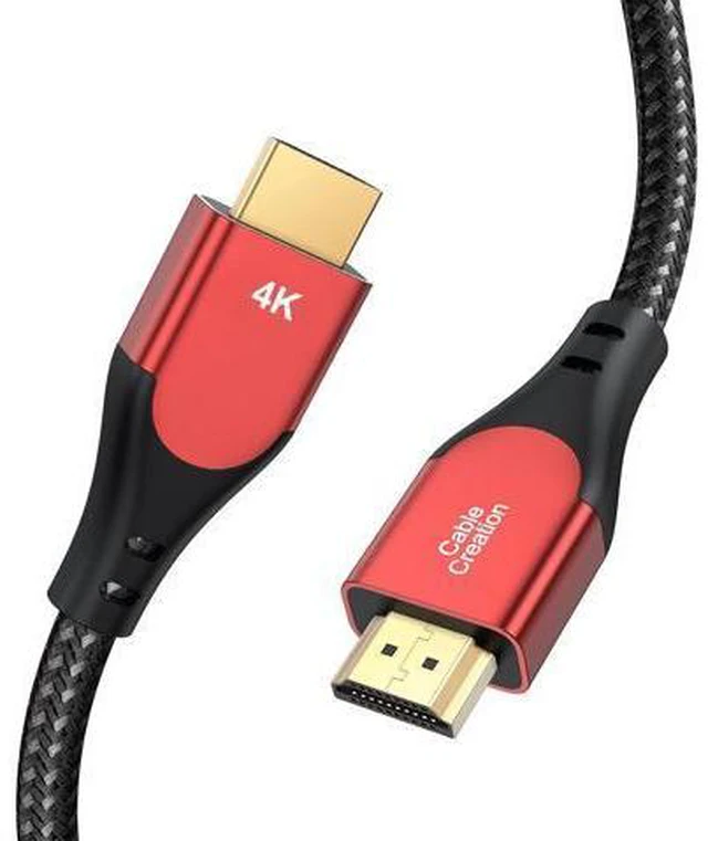 Main image of HDMI Cable 4K@60Hz, 6ft Highly-Speed 18Gbps, 4K HDR, 3D, Grey Male to Male Braided HDMI Cord for TV, Monitor, Xbox One, PS4 and More