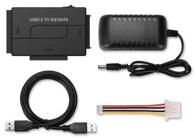 Alt view image 5 of 7 - USB to SATA IDE HDD Adapter - USB 3.0 Cable to 2.5" 3.5" SATA IDE Hard Drive Converter for Windows 10/8/ 7/XP, Mac, Internal to External Laptop SSD Reader Kit, File Data Transfer Conversion Cord