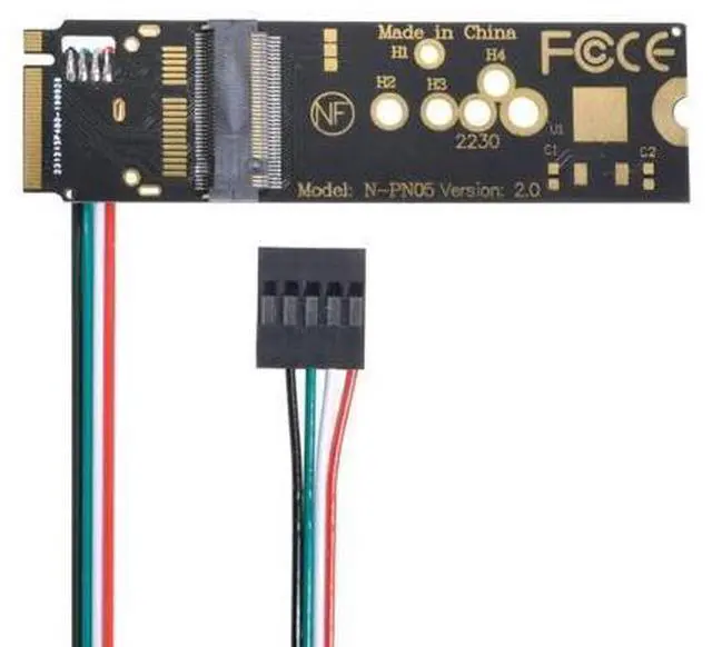 Alt view image 2 of 3 - NGFF Key-A/E WiFi Wireless Card to PCI-E M.2 NGFF Key-M NVME SSD Adapter for AX200 Wifi 6 Bluetooth 5.1