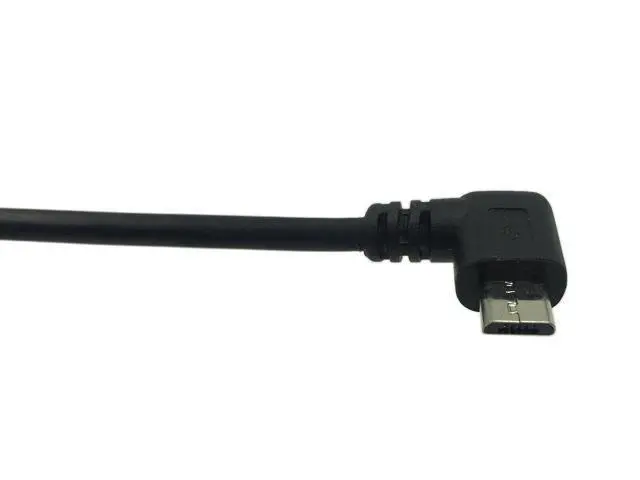 Alt view image 4 of 7 - 9Inch Micro USB Cable Combo Left & Right Angle Micro USB 5 Pin Male to USB 2.0 Type A Right Angle Male Data Sync and Charge Cable (Black)(2-Pack) R