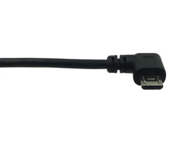 Alt view image 5 of 7 - 9Inch Micro USB Cable Combo Left & Right Angle Micro USB 5 Pin Male to USB 2.0 Type A Right Angle Male Data Sync and Charge Cable (Black)(2-Pack) R