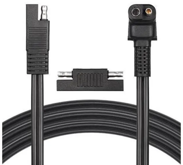Main image of Right Angle Extension Cable, 0.9m 90 Degree 12AWG SAE to SAE Quick Disconnect Wire Harness for Solar Panel, Motorcycle, Cars, RV (Black)